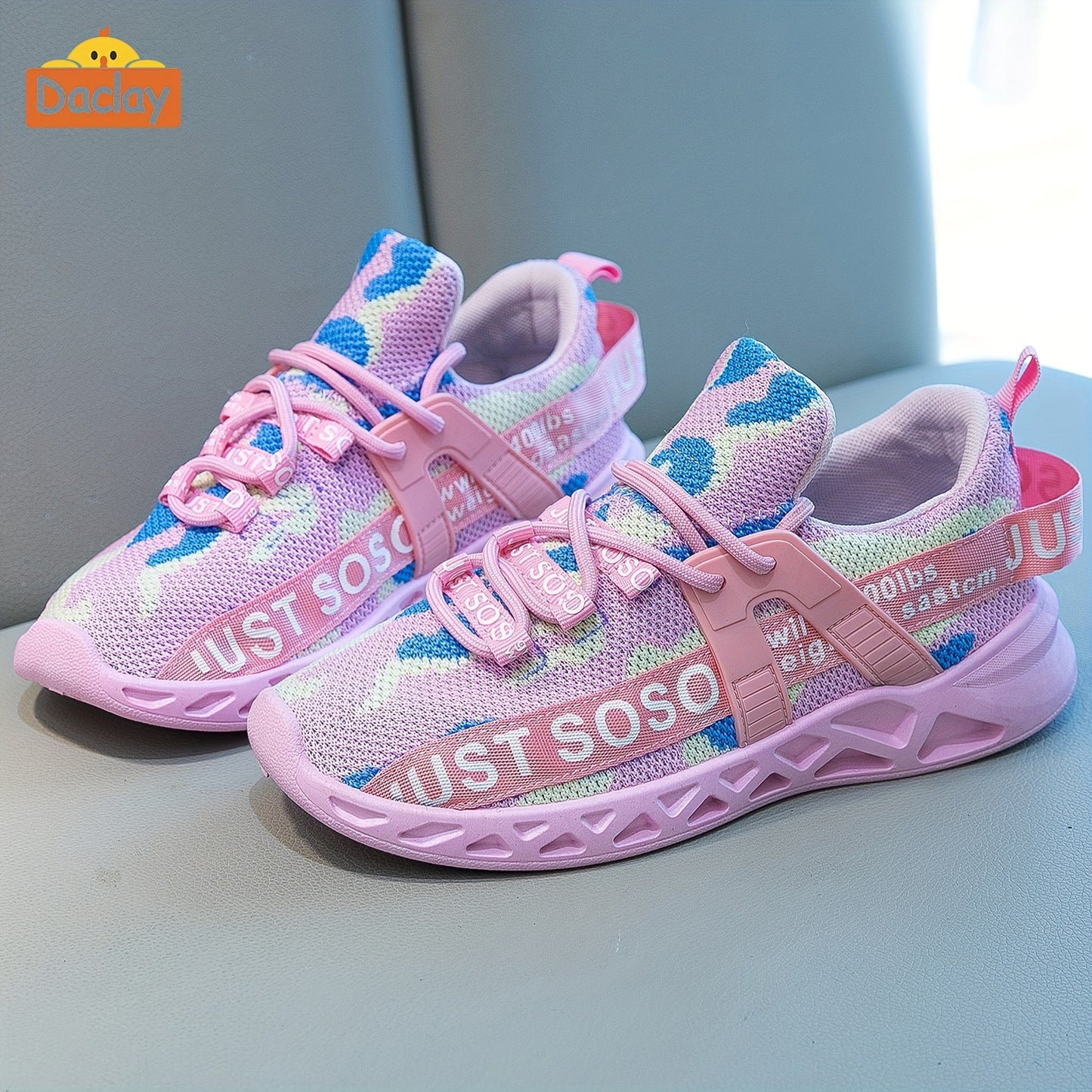 Daclay kids running shoes sports breathable girls and boys tennis shoes kids shoes casual sports shoes