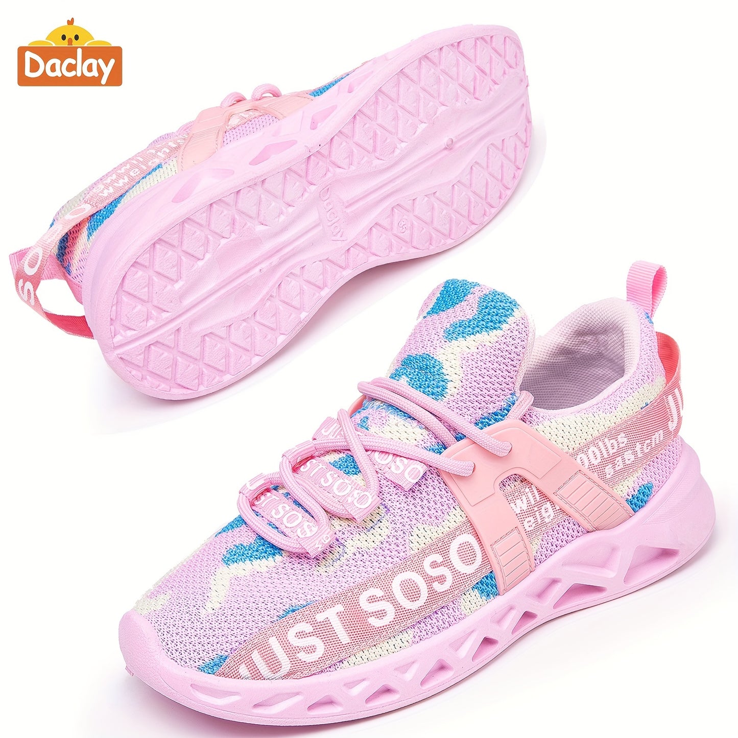 Daclay kids running shoes sports breathable girls and boys tennis shoes kids shoes casual sports shoes