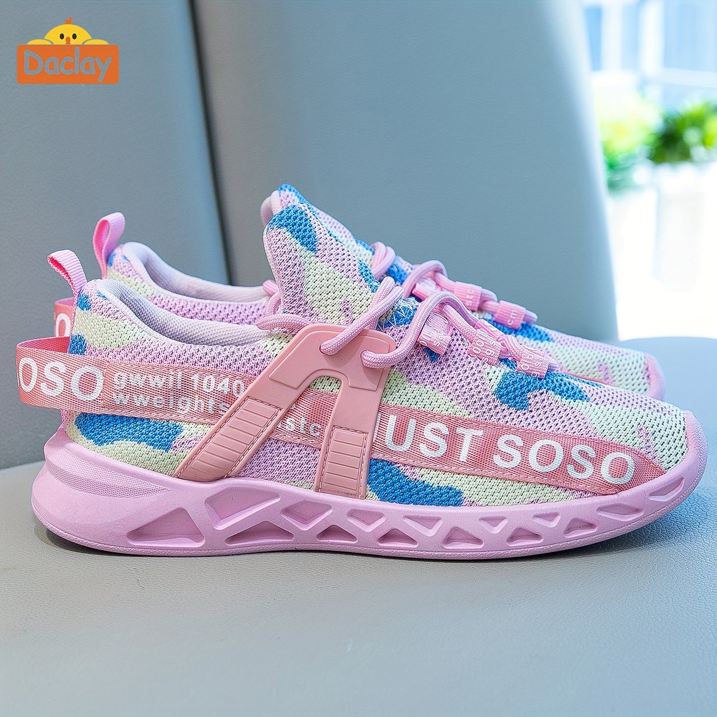 Daclay kids running shoes sports breathable girls and boys tennis shoes kids shoes casual sports shoes