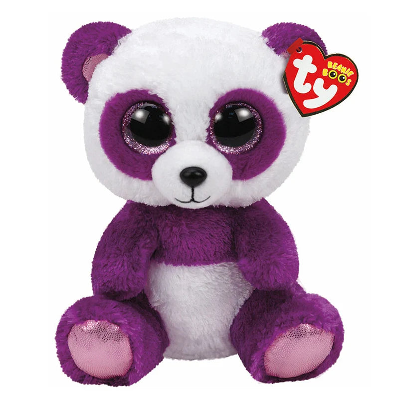 Ty Beanie Big Eyes Plush Animal Toy Unicorn Dolls Penguin Dog Owl Giraffe Ladybug Kangaroo Koala Cat Kids Christmas Gift 15cm