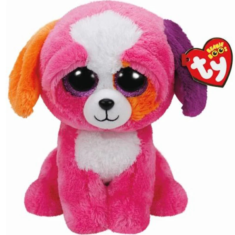 Ty Beanie Big Eyes Plush Animal Toy Unicorn Dolls Penguin Dog Owl Giraffe Ladybug Kangaroo Koala Cat Kids Christmas Gift 15cm