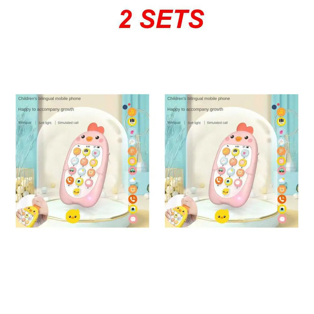 1/2PCS Baby Phone Toy Mobile Telephone Early Educational Learning Machine Kids Gifts Music Sound Machine Electronic Newborn Baby