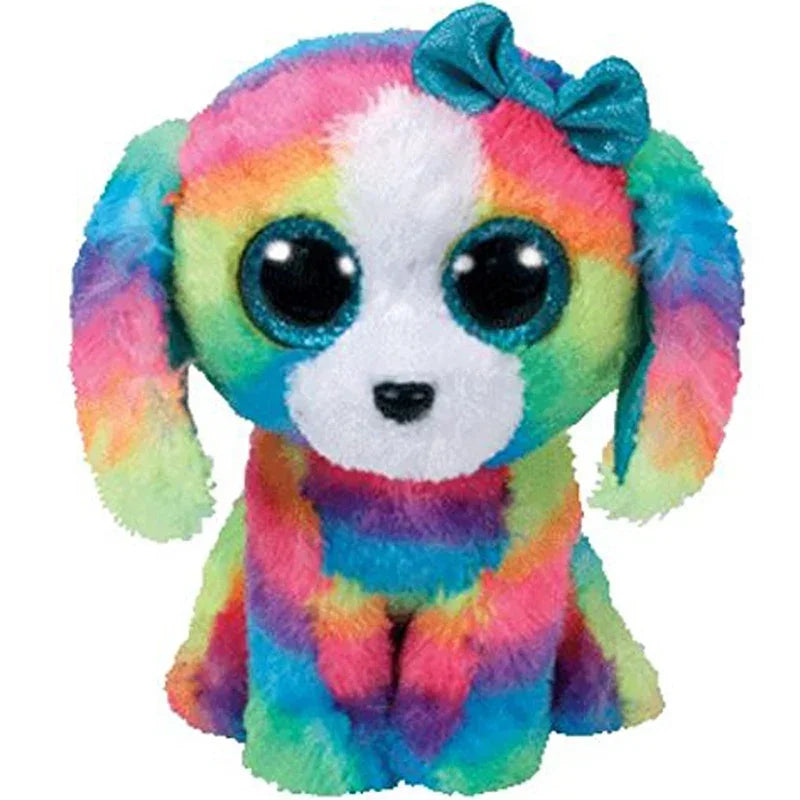 Ty Beanie Big Eyes Plush Animal Toy Unicorn Dolls Penguin Dog Owl Giraffe Ladybug Kangaroo Koala Cat Kids Christmas Gift 15cm