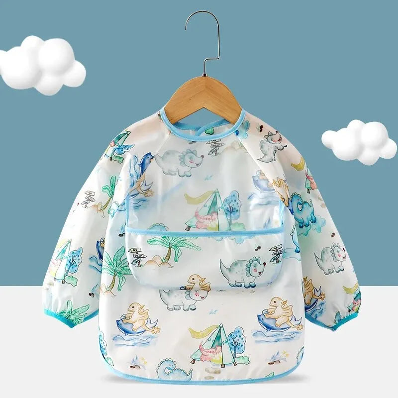 Baby Bibs Overalls Feeding Bib Waterproof and Dirt-proof Spring and Autumn Girl Treasure Boy Baby Protect Baby Bibs Baby Items