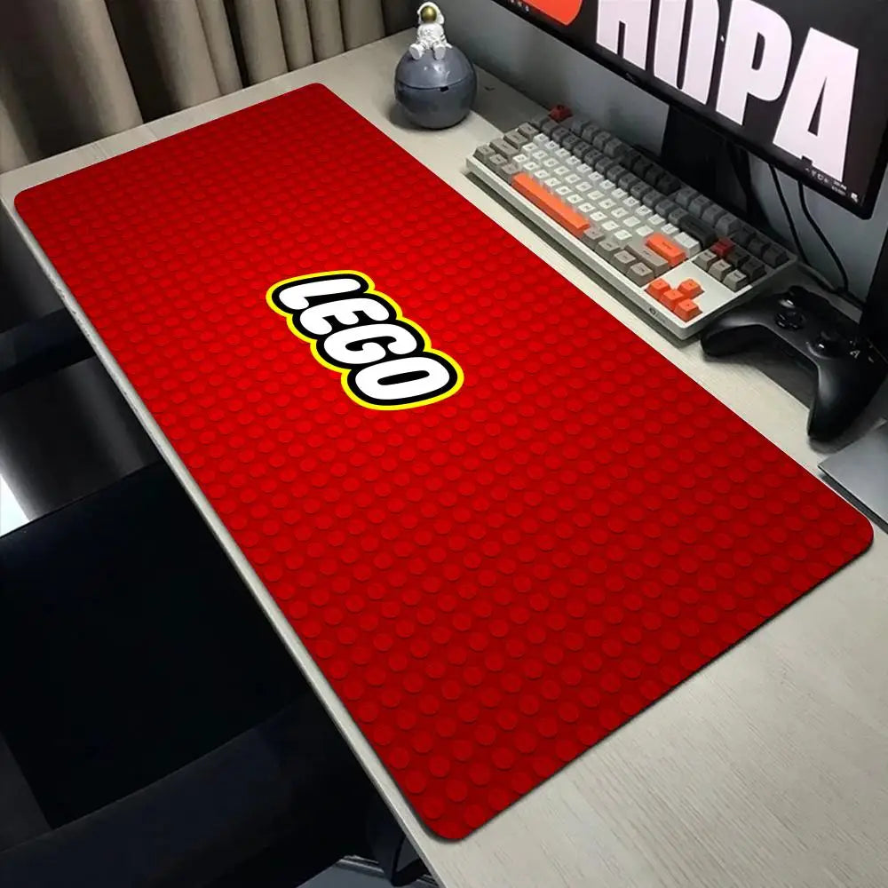 Large Mouse Pad Design-Legos Desk Mouse Pad Cute HD Desk Pad Extended Gaming Keyboard Mats Large XXL Gamer Mousepad 90x40