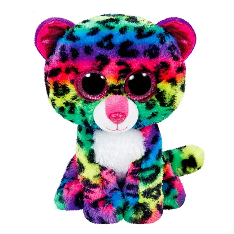 Ty Beanie Big Eyes Plush Animal Toy Unicorn Dolls Penguin Dog Owl Giraffe Ladybug Kangaroo Koala Cat Kids Christmas Gift 15cm