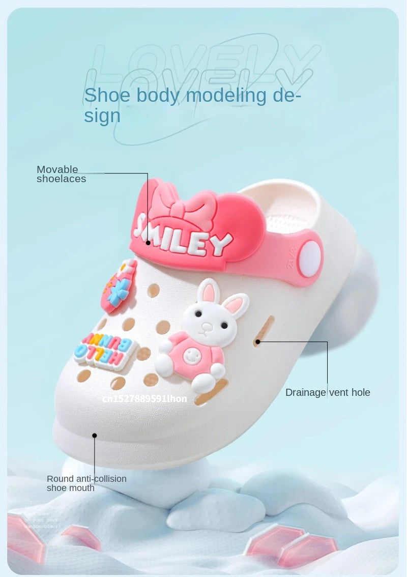 Slippers Baby Shoe Sandals Mules Breathable Boys Girls Sandals with Soft Sole for Indoor Outdoor Activities and Anti-Slip Design