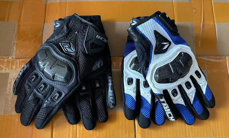 Motorcycle Gloves Genuine Leather Men's Motocross Racing Gloves RST390 391 Gloves Spring Autumn Touch Screen Guantes Moto