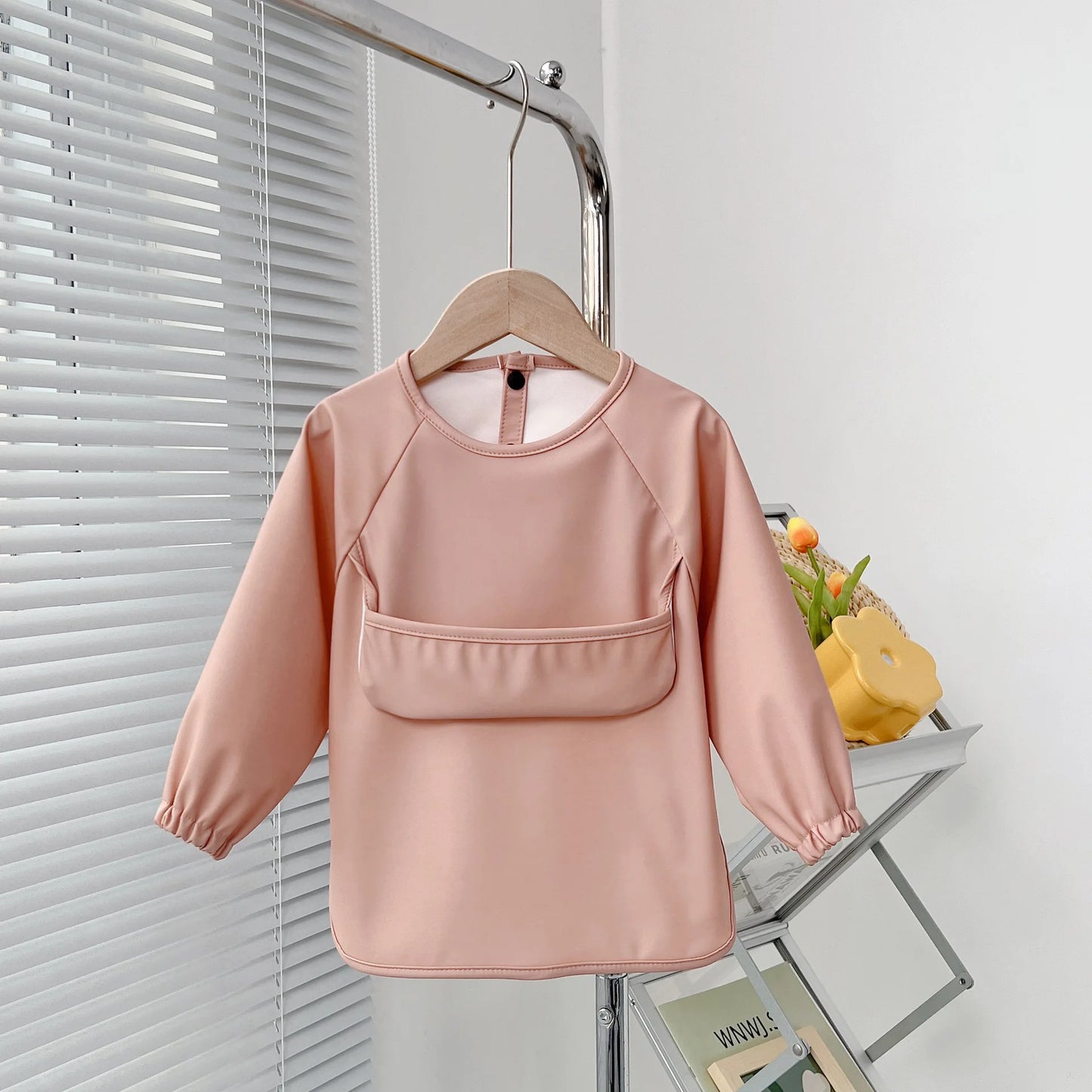 Cute Baby Bibs Toddler Baberos Bavoir Waterproof Long Sleeve Apron Cartoon Animals Children Feeding Smock Bib Baby Stuff 0-5Y