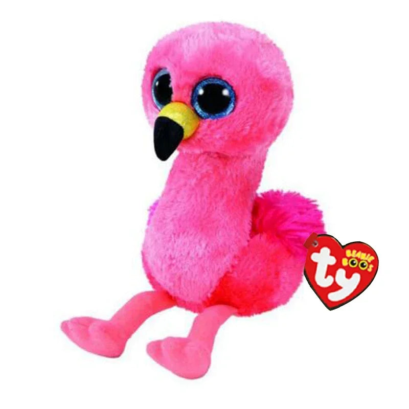 Ty Beanie Big Eyes Plush Animal Toy Unicorn Dolls Penguin Dog Owl Giraffe Ladybug Kangaroo Koala Cat Kids Christmas Gift 15cm