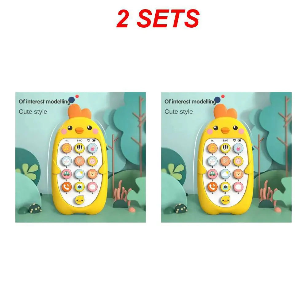 1/2PCS Baby Phone Toy Mobile Telephone Early Educational Learning Machine Kids Gifts Music Sound Machine Electronic Newborn Baby