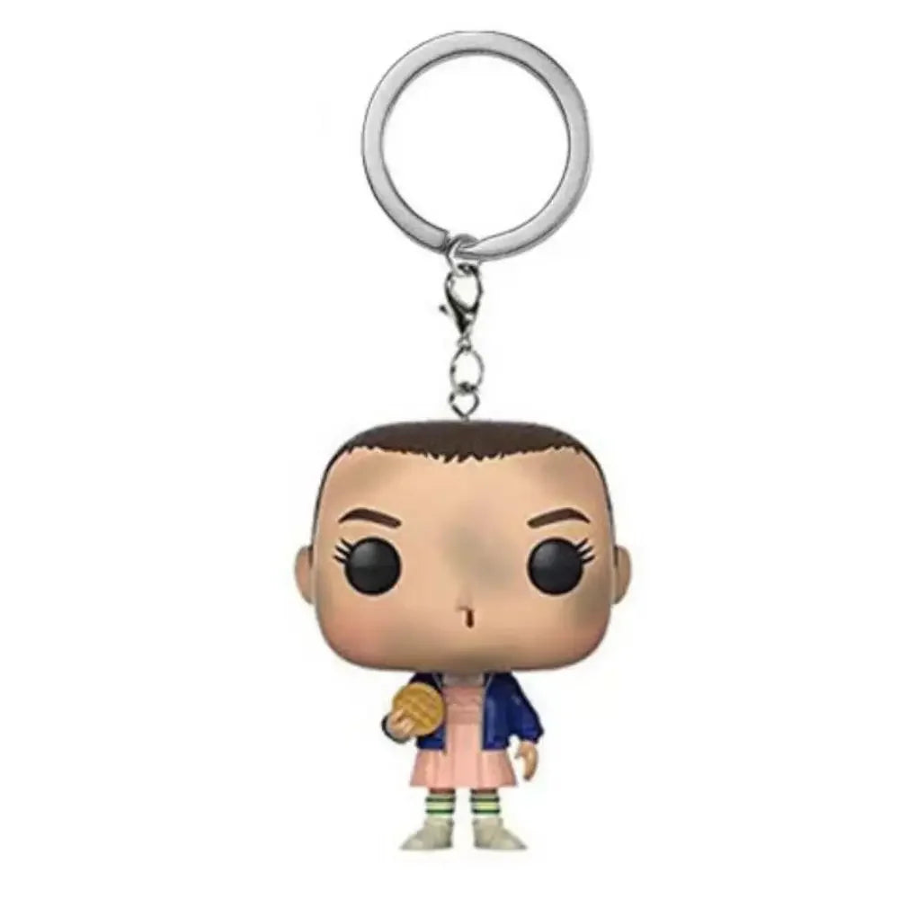 LLavero de bolsillo de Stranger Things, figuras de acción de Dustin Eleven, Freddy, Steve, Robin, Barb, Juguetes