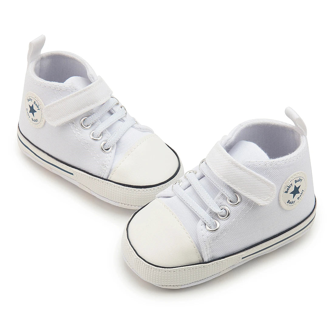High Tops Baby Soccer First Walkers Classic Canvas Casual Sneakers Cotton Soft Anti-slip Sole Fashion Versatile Sports Style