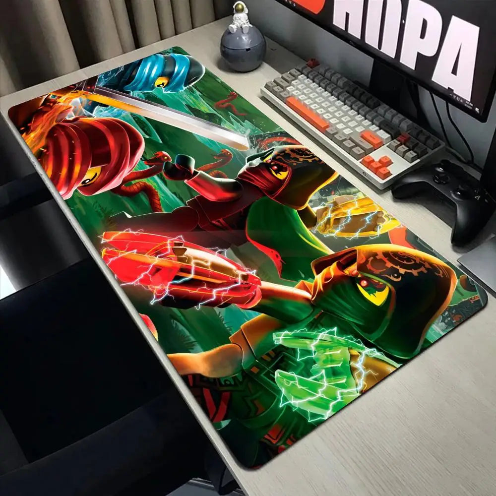 Large Mouse Pad Design-Legos Desk Mouse Pad Cute HD Desk Pad Extended Gaming Keyboard Mats Large XXL Gamer Mousepad 90x40