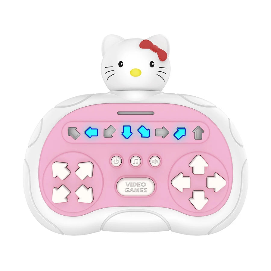 Quick Push Game Pop Up Fidget Bubble Electronic Pop it Pro Game Pikachu Stitch Spider Man Light AntiStress Toys For Kids Gift