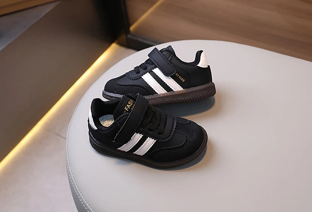 Fashion Sport Shoes For Children PU Leather Ergonomics Kids Sneakers Soft-soled Children's Sneakers Boy's Girl's Tennis Shoes