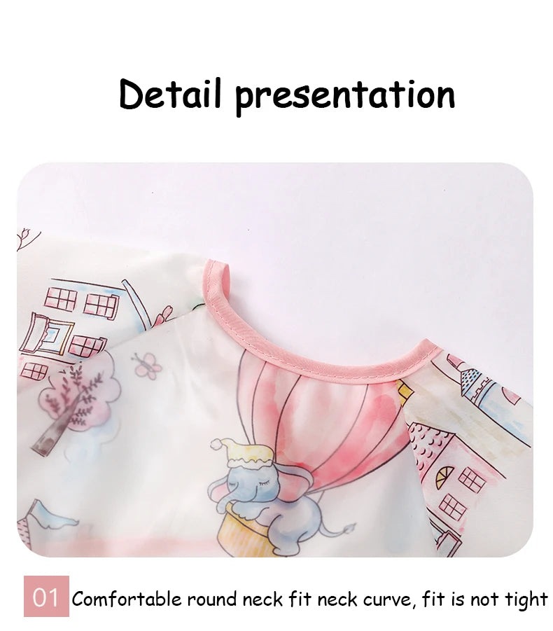 Baby Bibs Overalls Feeding Bib Waterproof and Dirt-proof Spring and Autumn Girl Treasure Boy Baby Protect Baby Bibs Baby Items