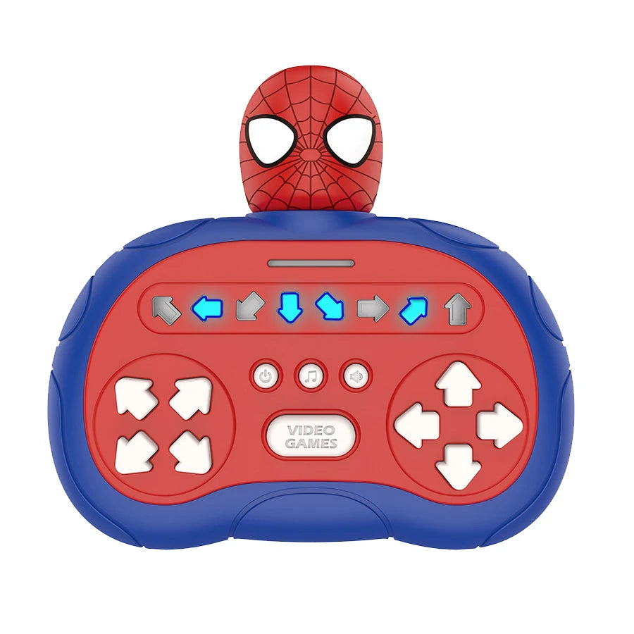 Quick Push Game Pop Up Fidget Bubble Electronic Pop it Pro Game Pikachu Stitch Spider Man Light AntiStress Toys For Kids Gift