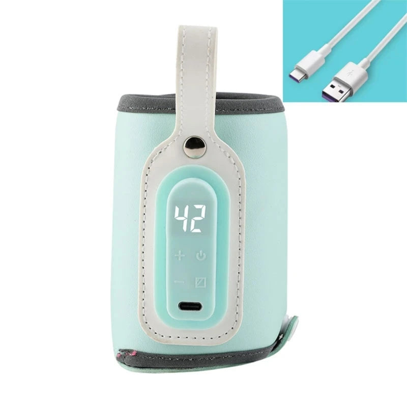USB Charging Bottle Warmer Bag Insulation Cover Heating Bottle for Warm Water Baby Portable Infant Travel Feeding Accessories