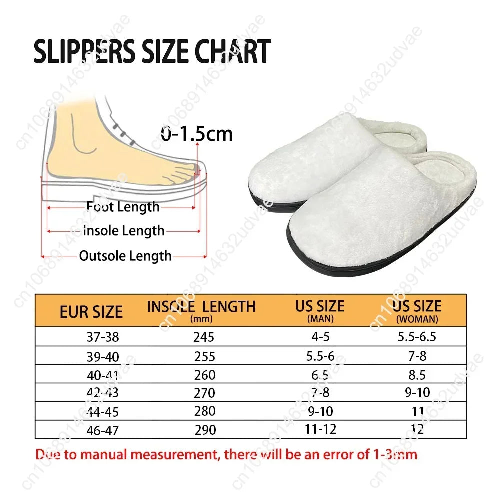 Live Fast Die Clown Cotton Slippers Home Shoes Mens Womens Soft Sandals Plush Casual Keep Warm Shoe Custom Made Slipper