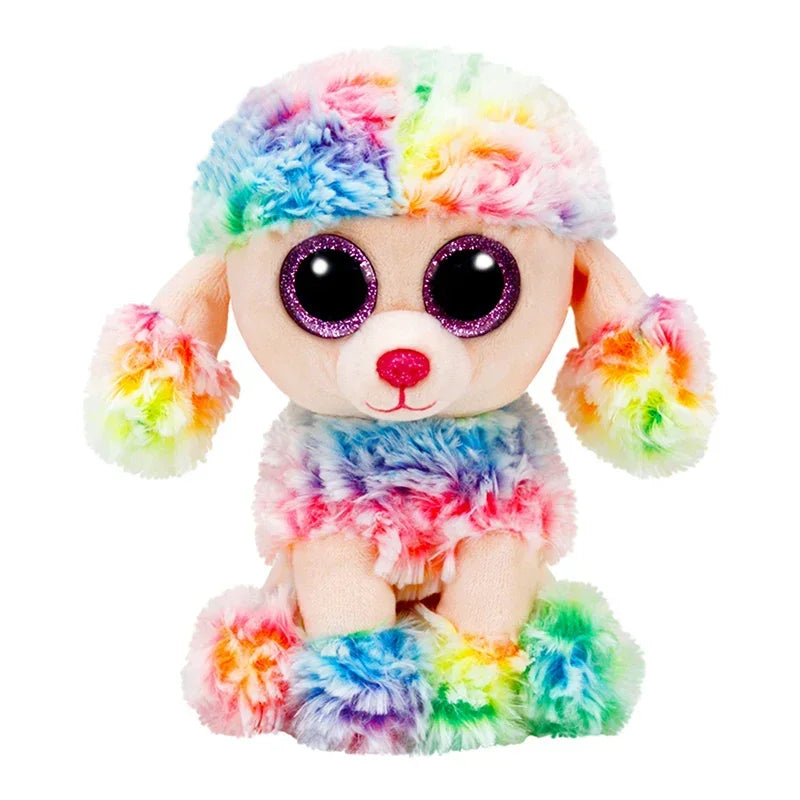 Ty Beanie Big Eyes Plush Animal Toy Unicorn Dolls Penguin Dog Owl Giraffe Ladybug Kangaroo Koala Cat Kids Christmas Gift 15cm