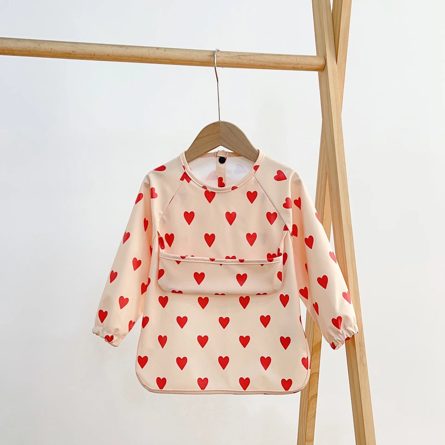 Cute Baby Bibs Toddler Baberos Bavoir Waterproof Long Sleeve Apron Cartoon Animals Children Feeding Smock Bib Baby Stuff 0-5Y