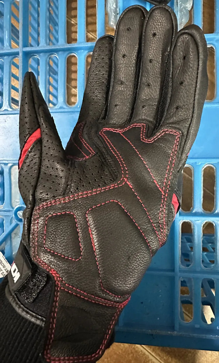 Motorcycle Gloves Genuine Leather Men's Motocross Racing Gloves RST390 391 Gloves Spring Autumn Touch Screen Guantes Moto