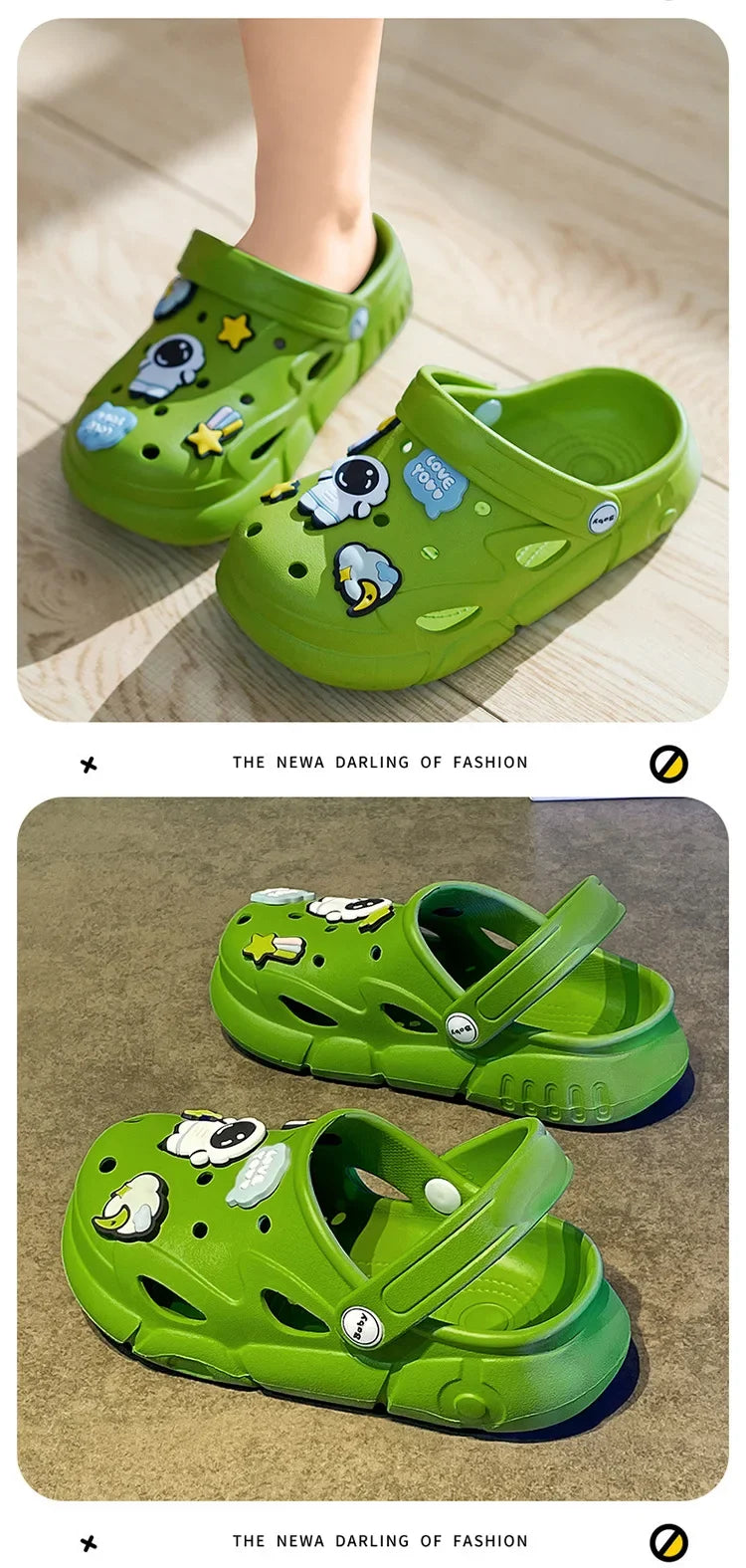 Childrens Sandals Antiskid Breathable Garden Cave Shoes Boy Girl Outdoor Hole Shoes Indoor Shower Flip Flops Kids Home Slippers