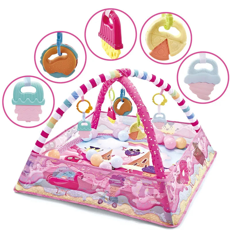 Multifunctional Fitness Frame For Children Educational Mat Crawling Blanket Infant Play Rug Kids Activity Mat Gym Baby Toys Gift
