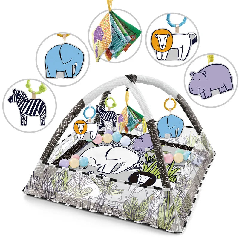 Multifunctional Fitness Frame For Children Educational Mat Crawling Blanket Infant Play Rug Kids Activity Mat Gym Baby Toys Gift