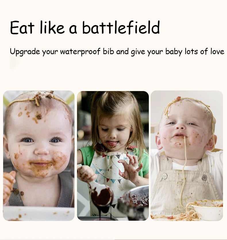 Baby Bibs Overalls Feeding Bib Waterproof and Dirt-proof Spring and Autumn Girl Treasure Boy Baby Protect Baby Bibs Baby Items