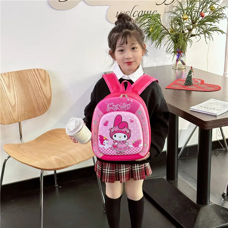 New children backpack kindergarten boys and girls cartoon animation hard shell small schoolbag small class backpack