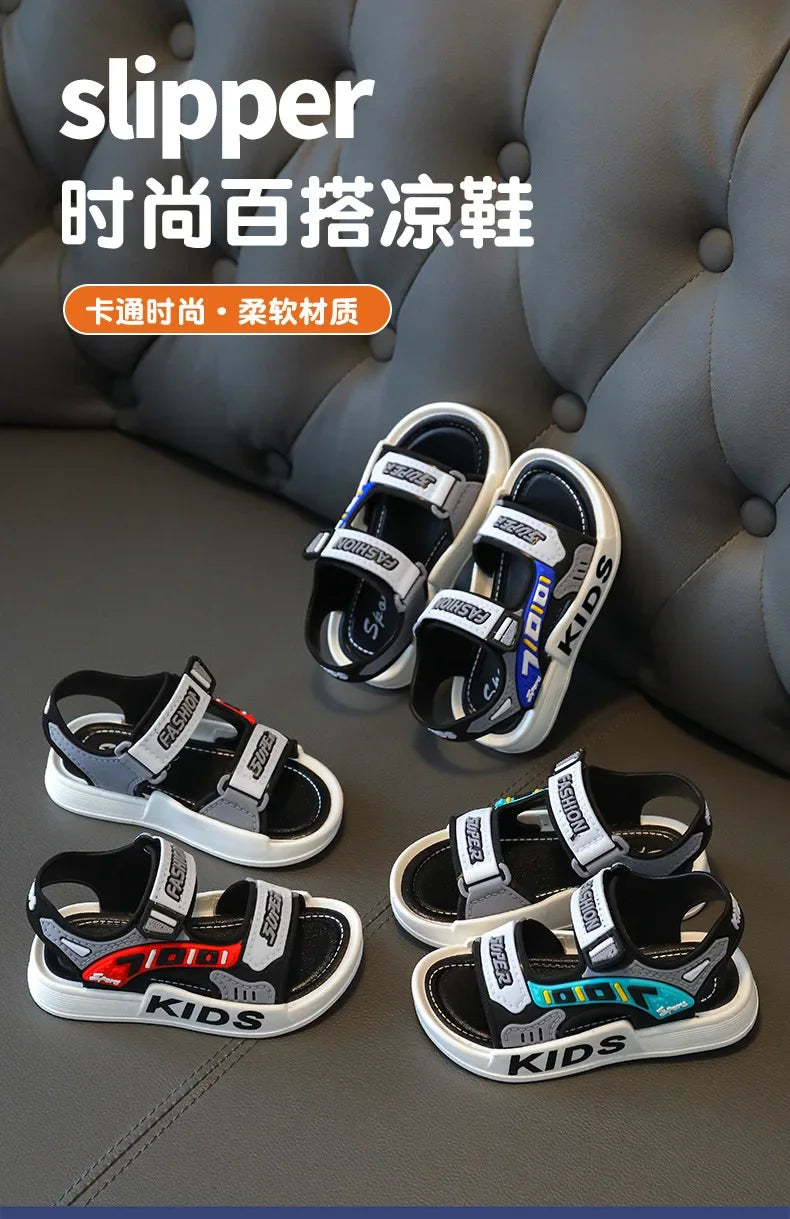 sandalias Boy Fashion Child Sandals Summer Children's Sneakers Anti Slip Soft Sole Casual Beach Shoes Kid Shoes zapatos niña