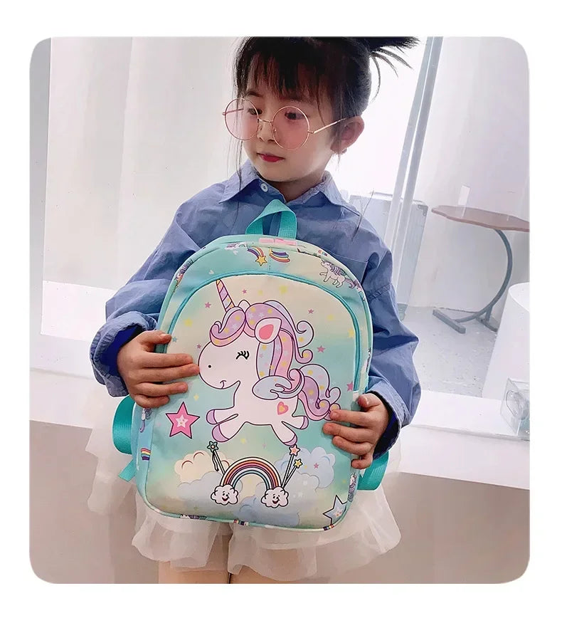 Kindergarten Students Schoolbag Cartoon Cute Unicorn Girl Backpack Fashion Foreign Trade Large Capacity Backpack