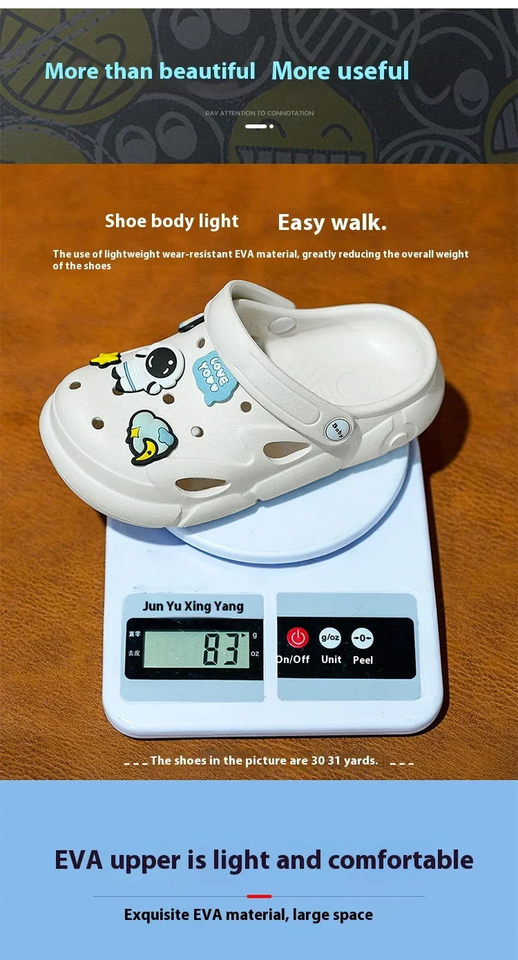 Childrens Sandals Antiskid Breathable Garden Cave Shoes Boy Girl Outdoor Hole Shoes Indoor Shower Flip Flops Kids Home Slippers
