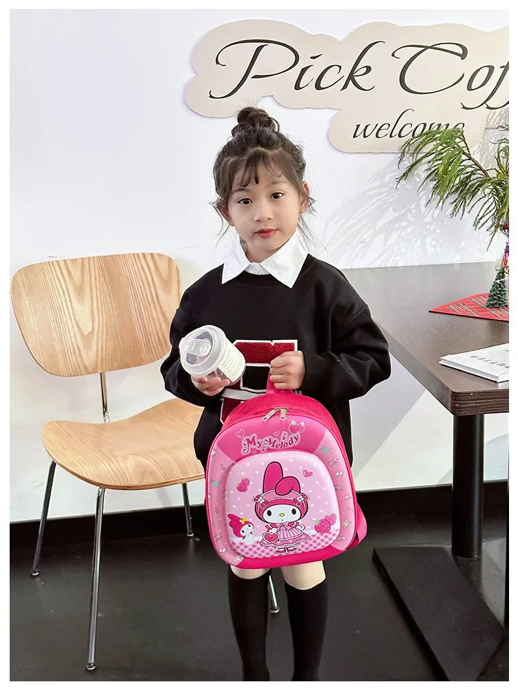New children backpack kindergarten boys and girls cartoon animation hard shell small schoolbag small class backpack