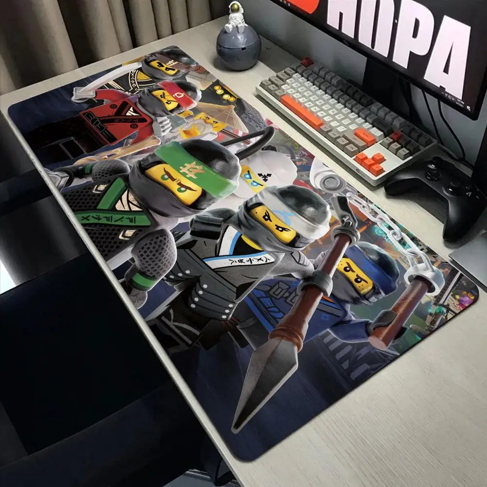 Large Mouse Pad Design-Legos Desk Mouse Pad Cute HD Desk Pad Extended Gaming Keyboard Mats Large XXL Gamer Mousepad 90x40