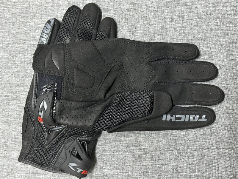 Motorcycle Gloves Genuine Leather Men's Motocross Racing Gloves RST390 391 Gloves Spring Autumn Touch Screen Guantes Moto