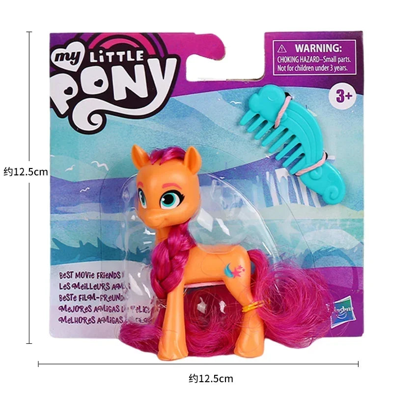 Hasbro My Little Pony G5 The Movie Pipp Izzy Sunny Dolls Long Haired with Comb Pony Model Girls Play House Toys Birthday Gifts