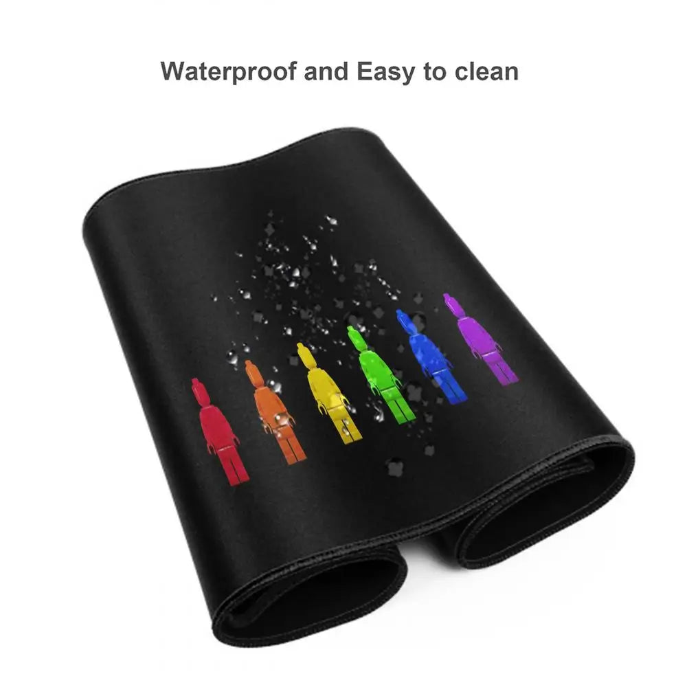 Large Mouse Pad Design-Legos Desk Mouse Pad Cute HD Desk Pad Extended Gaming Keyboard Mats Large XXL Gamer Mousepad 90x40