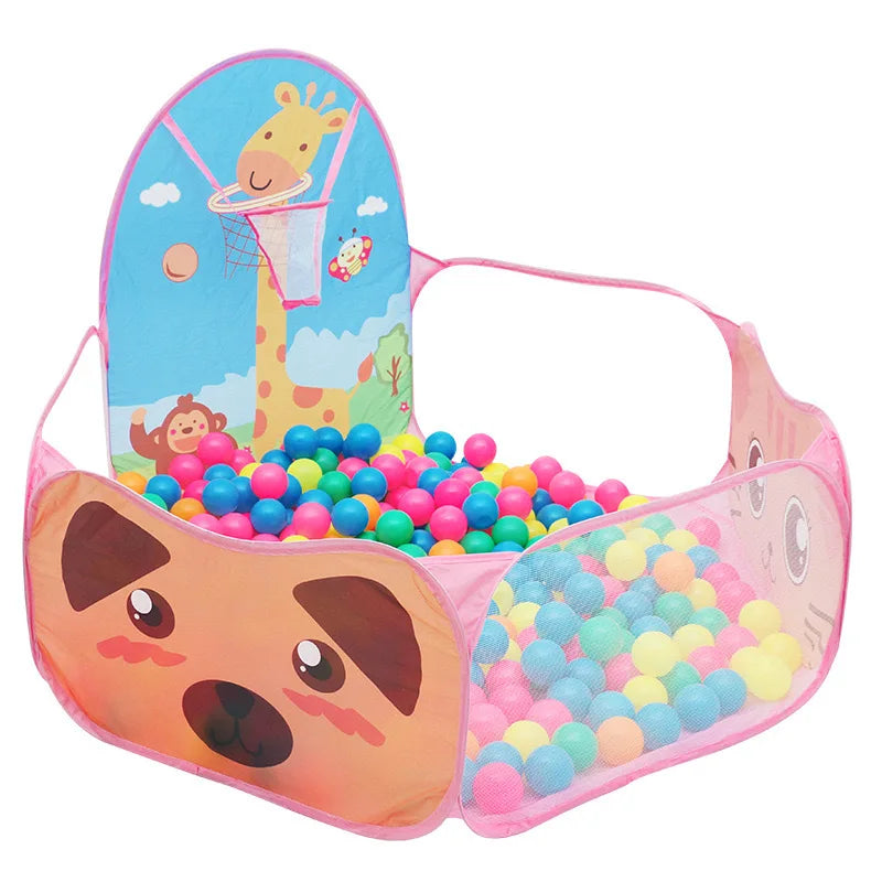 1.2M Portable Baby Pools Ball Pit Dry Pool Balls Cartoon Children's Pool Balls Outdoor Games Kids Playpen Ball Box Baby Pool