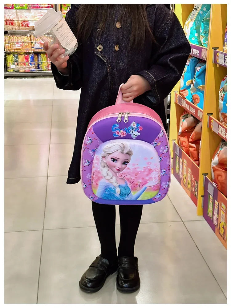 New children backpack kindergarten boys and girls cartoon animation hard shell small schoolbag small class backpack