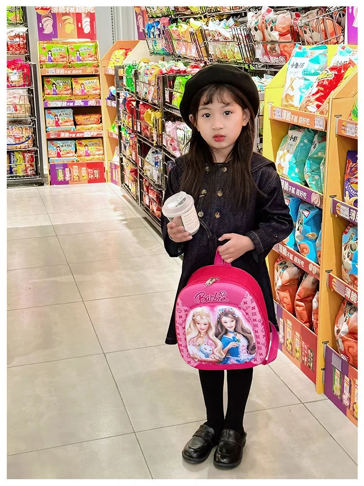 New children backpack kindergarten boys and girls cartoon animation hard shell small schoolbag small class backpack