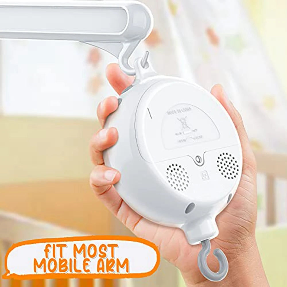 Crib Mobile Motor Baby Music Box Spinner with 3 Modes Volume Adjustable