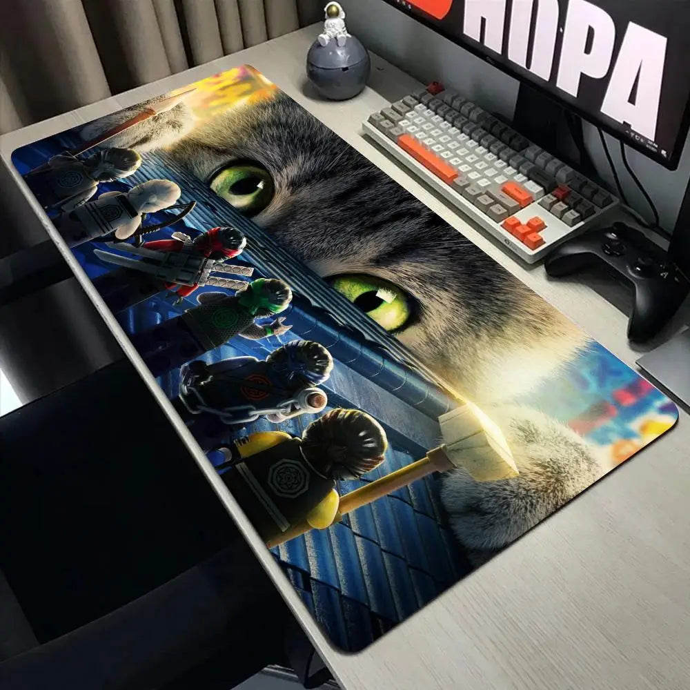 Large Mouse Pad Design-Legos Desk Mouse Pad Cute HD Desk Pad Extended Gaming Keyboard Mats Large XXL Gamer Mousepad 90x40