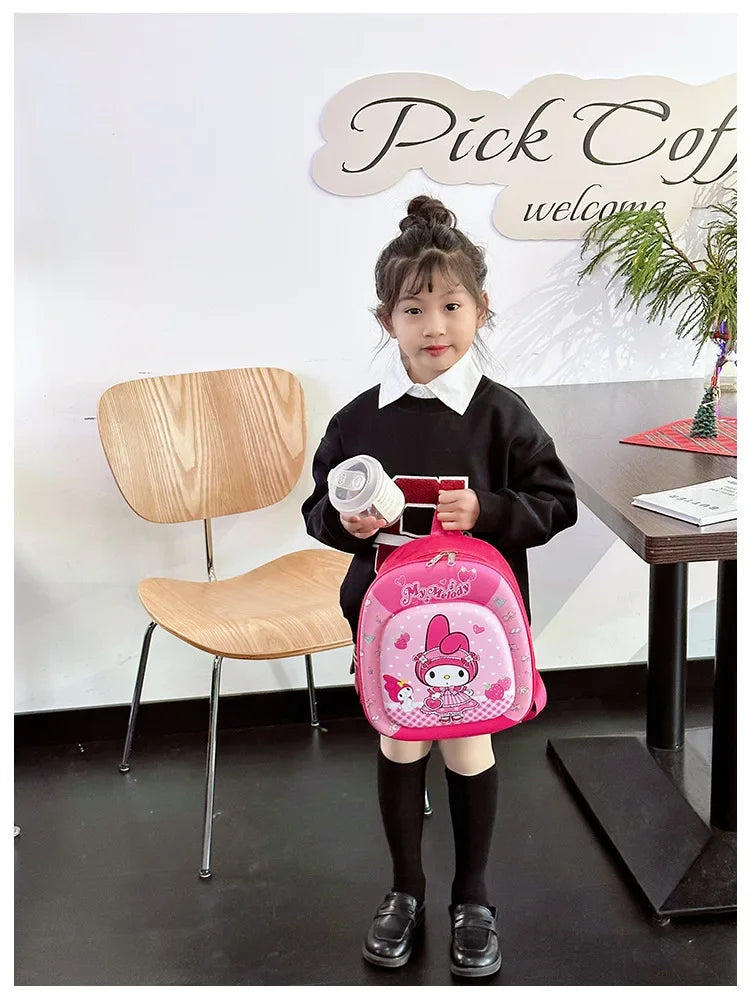New children backpack kindergarten boys and girls cartoon animation hard shell small schoolbag small class backpack
