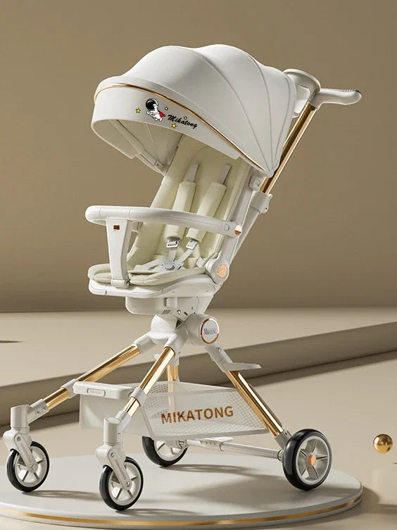 Lightweight High-view Baby Stroller Seat Can Be Rotated,Backrest Can Be Adjusted,Push Rod Can Be Adjusted Portable Baby Stroller