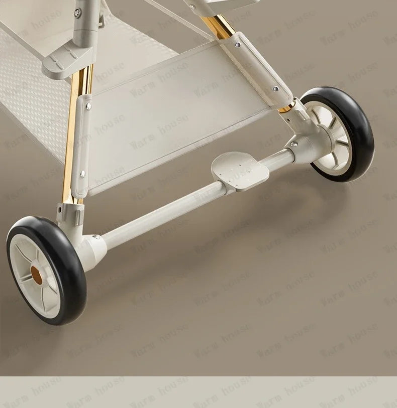 Lightweight High-view Baby Stroller Seat Can Be Rotated,Backrest Can Be Adjusted,Push Rod Can Be Adjusted Portable Baby Stroller