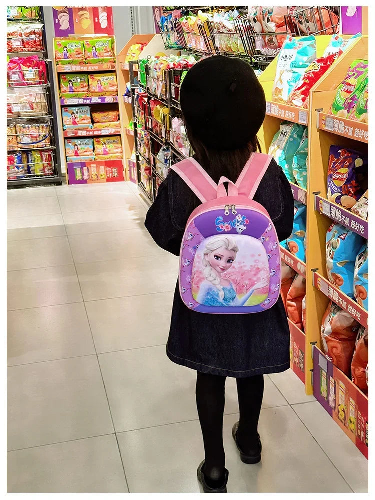 New children backpack kindergarten boys and girls cartoon animation hard shell small schoolbag small class backpack