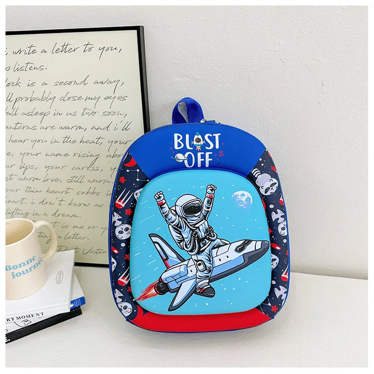 New children backpack kindergarten boys and girls cartoon animation hard shell small schoolbag small class backpack